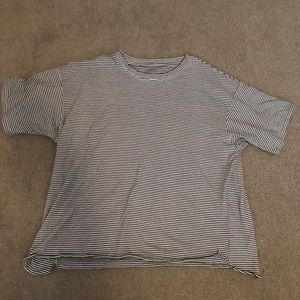 black and white striped shirt (AE)